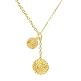 HETICA Round Chunky Gold-Plated Necklace for Women Lion Necklace Fashion Short Necklace Jewelry Gift