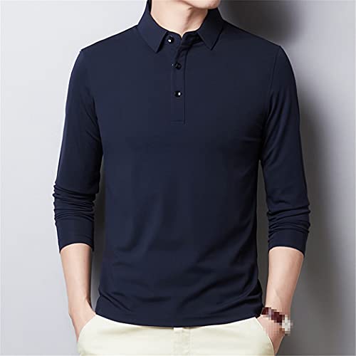 Polo homme coton premium à manches longues coupe ajustée - 7