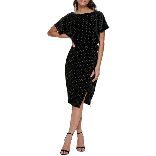 Robe fourreau cloutée longueur genou kensie vêtement tendance pour femme moderne