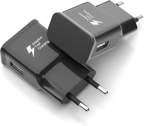 Immagine prodotto: Newding 2 Pezzi Caricabatterie USB per Samsung Galaxy S10 S9 S8 A51, 15W Spina di Ricarica Rapida, Alimentatore Compatibile EP-TA200