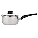 Morphy Richards Equip-Cazo con Tapa de Cristal, Acero Inoxidable, Metalizado, 18 cm