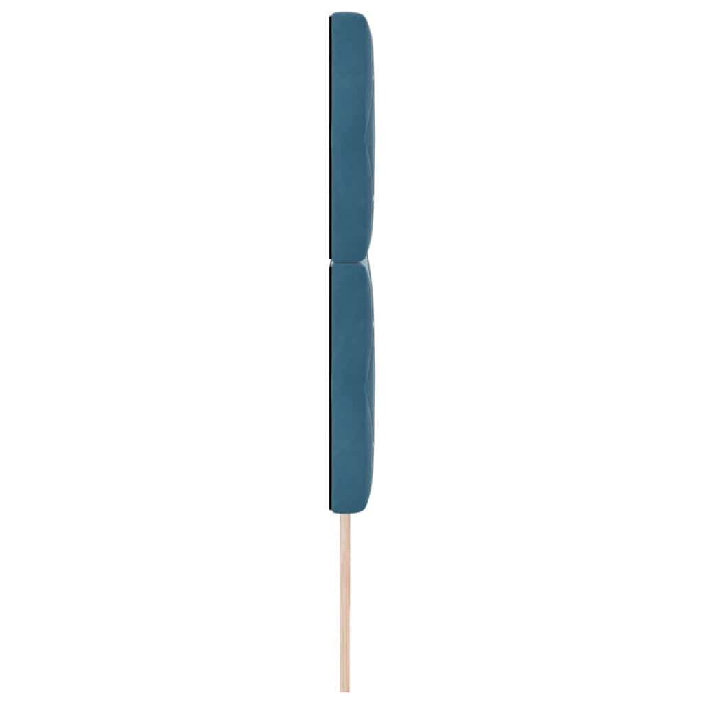 Cabecero Azul Oscuro 180 cm Terciopelo Pino Macizo Diseño Moderno Resistente y Duradero para Dormitorio Juvenil Fondo de Cama