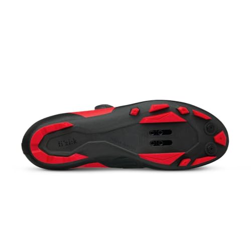 Image of Fizik Vento Overcurve X3,Off-Road Gravel Boa Shoes, Red /Black, 9