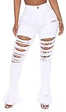 Feature:bell bottom,ripped denim,elastic waist,flare jeans,high waist jeans,ripped denim pants,denim wash.button closure.comfortable stretchy jegging material.Looks great with basic or dressier crop tops. This casual jeans is suitable for daily life,...