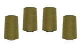 4 Konen Viga 120 (0716 - Hilo de coser overlock), color verde oliva