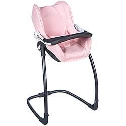 Trona Tres En Uno Smoby - Maxi-Cosi - Trona 3 en 1 para muñecas de hasta 42 cm, Asiento de Asiento, Trona, Asiento de Coche y Asiento Mecedora, Accesorios para muñecas para niños a Partir de 3 años, Color Rosa