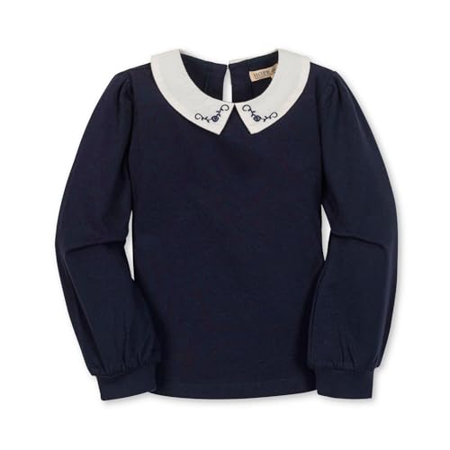 Image of Hope & Henry Girls' Peter Pan Mix Media Top