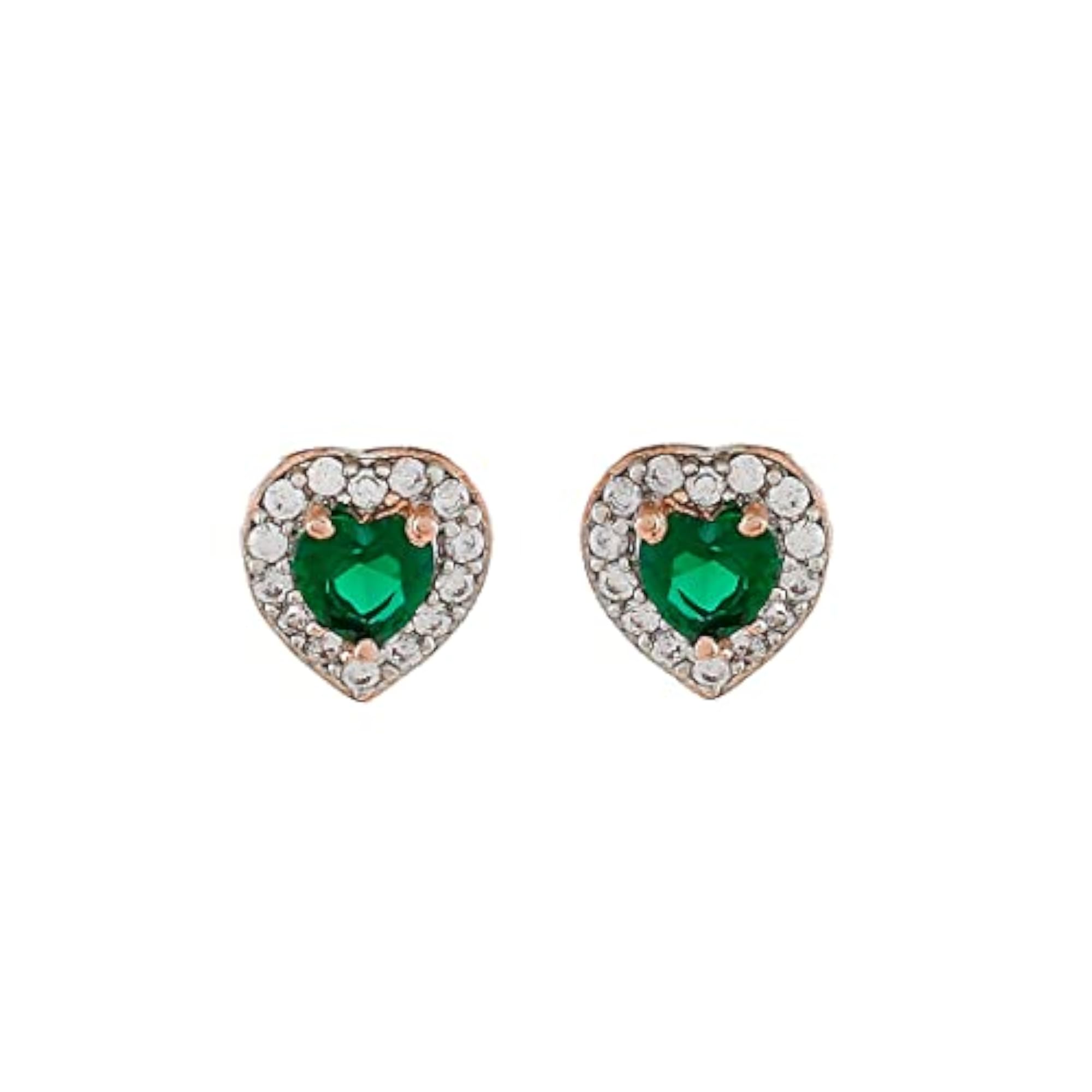 Women's Green Heart Shaped Zirconia Box Set