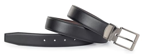 Vintage Reversible Genuine Leather Unisex Belt Double-Sided Classic Jeans Dress Gift4