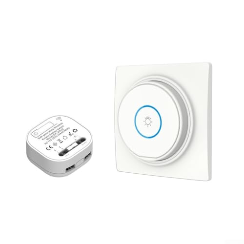 Besttoolifes Interruptor de luz inalámbrico para cobertizo y garaje | Interruptor a pilas con LED COB | Luz de pared de encendido y apagado para armarios, escaleras |