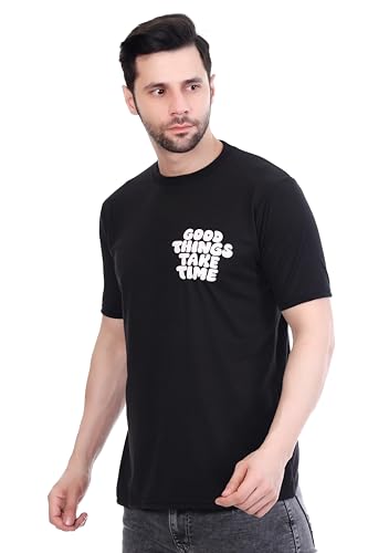 Image of Men's Cotton Printed T-Shirt | Regular Fit Half Sleeve Pure Cotton Tee | 100% Cotton Men T Shirt | Regular Fit Casual Tshirt