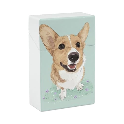 柴犬 かわいい犬 犬柄 タバコカバー 20本収納 シガレットケース 煙草ケース 煙草入れ 煙草箱 喫煙具 タバコ 保護カバー タバコ箱 シガレットケ たばこケース 携帯に便利