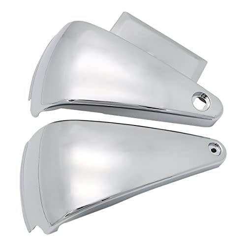 Motorcycle Left & Right Battery Fairing Covers Side Panel Oil Tank Cover For Kawasaki Vulcan 800 400 VN800 VN400 Classic 1995-2006(Chrome)