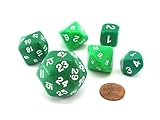 Green Special Who Knew 6 Dice Set