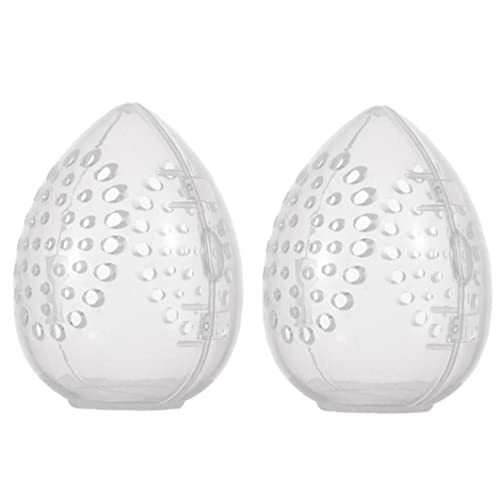 2pcs Polvo Soplo Blender Holder Plastic Portable Cosmetic Viajes Caja Maquillaje Esponja Secado Caja Herramientas De Belleza Cover