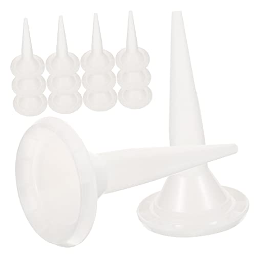 VILLCASE Caulking Applicator Tool 50pcs Caulk Nozzles Caulking Tips Caulk Extension Nozzle