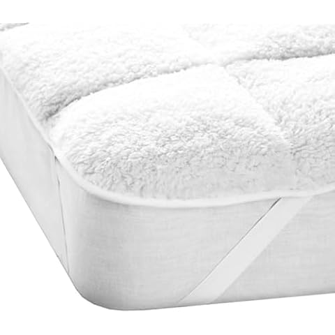 Teddy Fleece Mattress Topper with Elastic Straps Cover