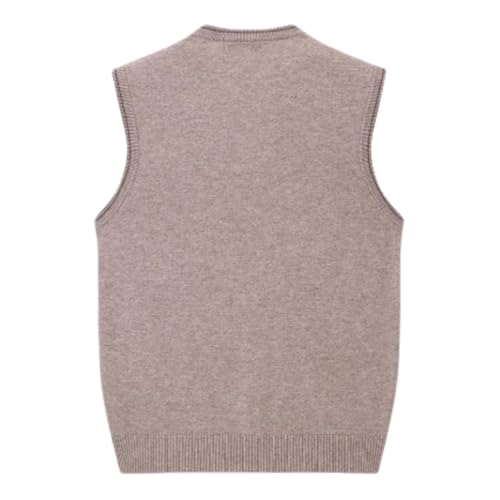 Men's Cashmere Sweater Vests Classic V-Neck Knitwear Jumper Waistcoat2