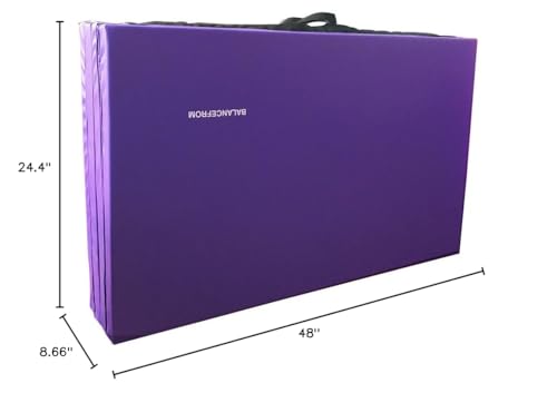 Fitvids BFGR-28PP All Purpose 48'X8.66'X24.4 Inch Extra Thick High Density Anti Tear Gymnastics Gym Folding Exercise Aerobics Mats thumb #6