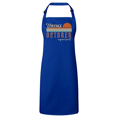 Tablier cuisine bleu vintage : l'accessoire idéal pour vos repas de fête en famille