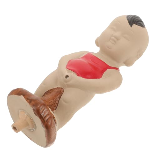 Hemoton Water Fountain Faucet Small Fountain Ceramic Decorative Pee Boy Landscape Decor Garden Waterfall Decor