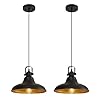 Matte black farmhouse pendant lights kitchen island2 pack rustic black hanging lighting fixturependant lighting for kitchens dinning room bedroom hallway2 packs  urban country home decor