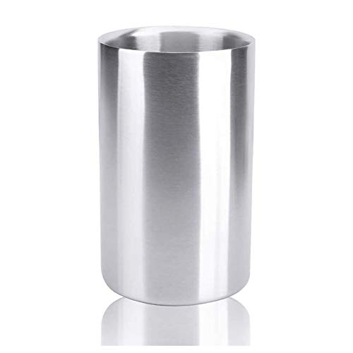 Yjyjy 5B3T280 Champagner-Weinkühler Edelstahl