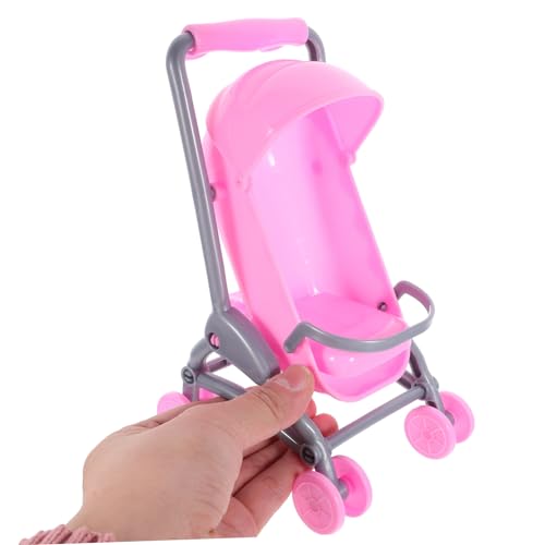 VANZACK 2stücke Mini Puppenwagen Aus Abs-Material Für Junge Mädchen Puppenkinderwagen Zum Spielen Kleiner Kinderwagen Für Puppenspiele Party-Spielzeug Für Junge Mädchen – Bild 4