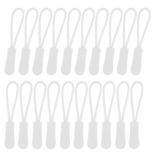 Tirettes de fermeture éclair en nylon blanc curseur de rechange BOROLA pour sac et vêtement
