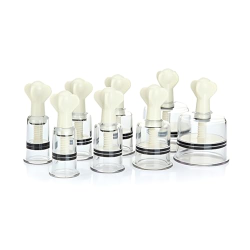 Wokyo 8 PCS Cupping Therapy Set with Magnetics, Professional Chinese Acupoint Cupping Kit Hand Twisting Rotational Vacuum Cupping Set for Cellulite Reduction and Muscle Fatigue Pain Relief at Home