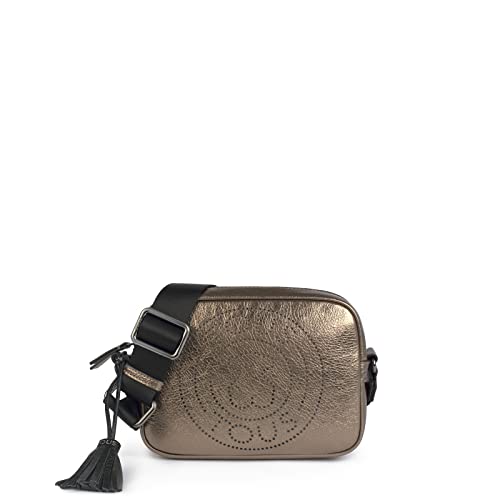 TOUS Bandolera S. LEISSA Gun, Bolso Mujer, Plateado (Plata 995910002), 21x15x7 cm (W x H x L)