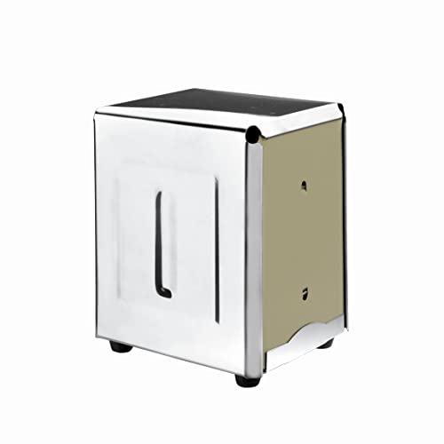 Lacor 61002 Distributeur à Serviettes en Acier Inoxydable 9,5 x 13 cm (idéal pour Les Bars), Argent