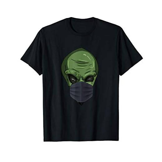 Mascarilla Alien Usando Una Cara Germophobe de Halloween Camiseta