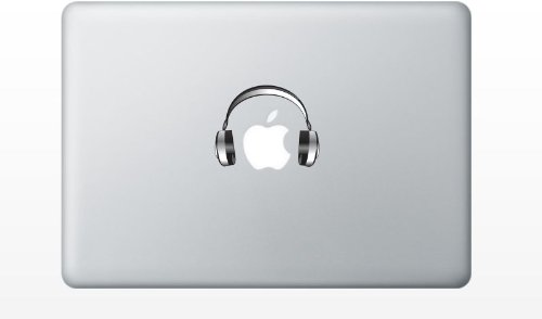 Headphone Earphone Decal Sticker for Apple MacBook Laptop pro and air 13" 15" 17" Models