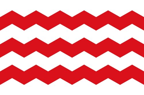 Drapeau large Sanaüja anti-effilochage doté d'une bordure solide