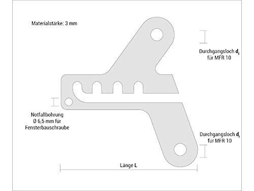 CELO ProtectFIX Fenstersicherung, PFIX 117, Set, FBS-Z212 & MFR 10-80 VPE Beutel