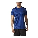adidas Mens Training Printed Essential Tech Tee, Collegiate Royal, X-Large