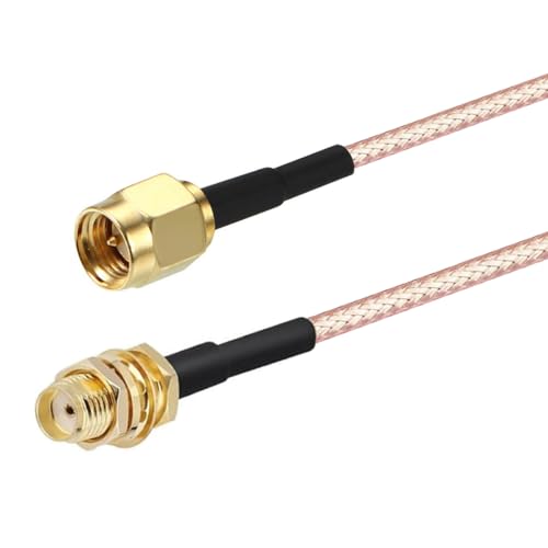 GANASOME Cable coaxial SMA macho a SMA hembra RG316 de 15 cm, transmisión de señal, 2 unidades