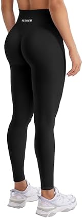YEOREO Damen Sportleggings Scrunchs