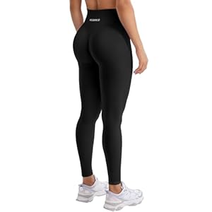 YEOREO Damen Sport Leggings Invisible Scrunch Butt Gym Leggings Hoch Taille Yoga Legging Booty Workout Leggings Booty Lifting Po Push Up Gym Sporthose