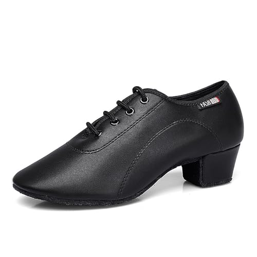 SWDZM Men&Boys Latin Dance Shoes Lace-up Ballroom Practice Dance Shoes
