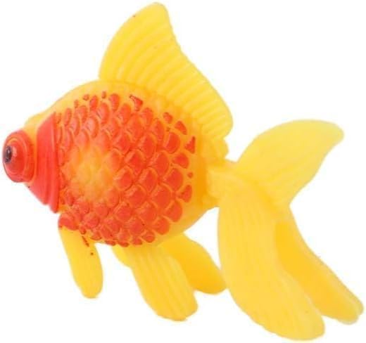 3 Pack Gold,orange Artificial Aquarium Fishes Fake Fish Plastic Fish Aquarium Moving Fishes Ornament Decoration Orange Goldfish for Aquarium Fish Tank Décor Thematic Ornaments,Décor - Image 3