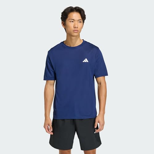 adidas Men's Workout Essentials Base Shirt, Dark Blue, 4XL