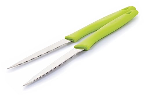 Image of Ganesh Classic Stainless Kitchen Knife Vegetable Cutting and Chopping Knife, Serrated Edge 12 pcs