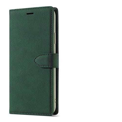 Étui de téléphone en cuir protégeant l'écran de l'iPhone 12 Pro vert