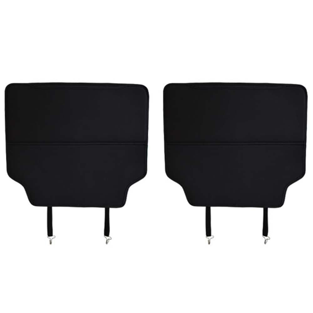 2 Stück Auto Rücksitz Anti Kick Pad für Buick Regal Velite Verano GS, Wasserdicht Leder Rückenlehne Anti-Kick Pads Autositz RüCkenschutz Mit Taschen Sitzschutz Autositzschutz,Black