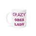 Produktbild 3dRose Crazy Orca Lady Keramikbecher, 325 ml, Weiß