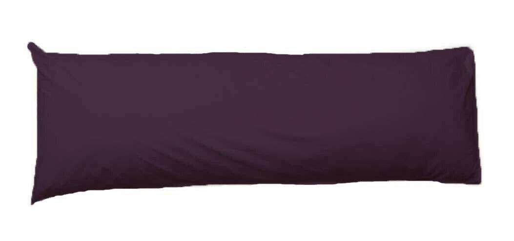 COMFY300 Bolster Pillow with Free Cover – Soft Support Cushion for Sleeping, Back, Neck & Leg Support – Comfortable Cylindrical Pillow for Bed & Sofa (Plum, 4.5ft(54"))