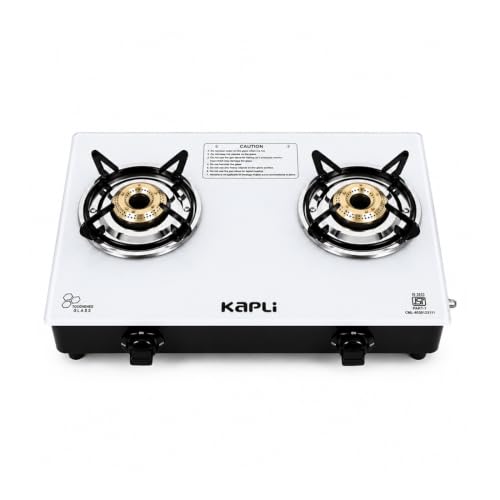 KAPLI 2 Burner Manual Gas Stove White - Image 2