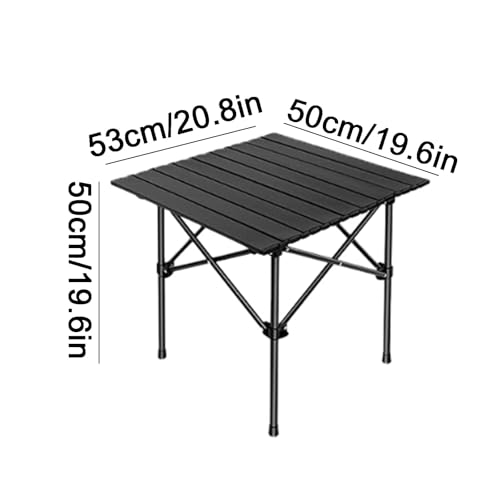 Table de camping en acier en carbone portable haute capacité et pliante pour l'extérieur - 3